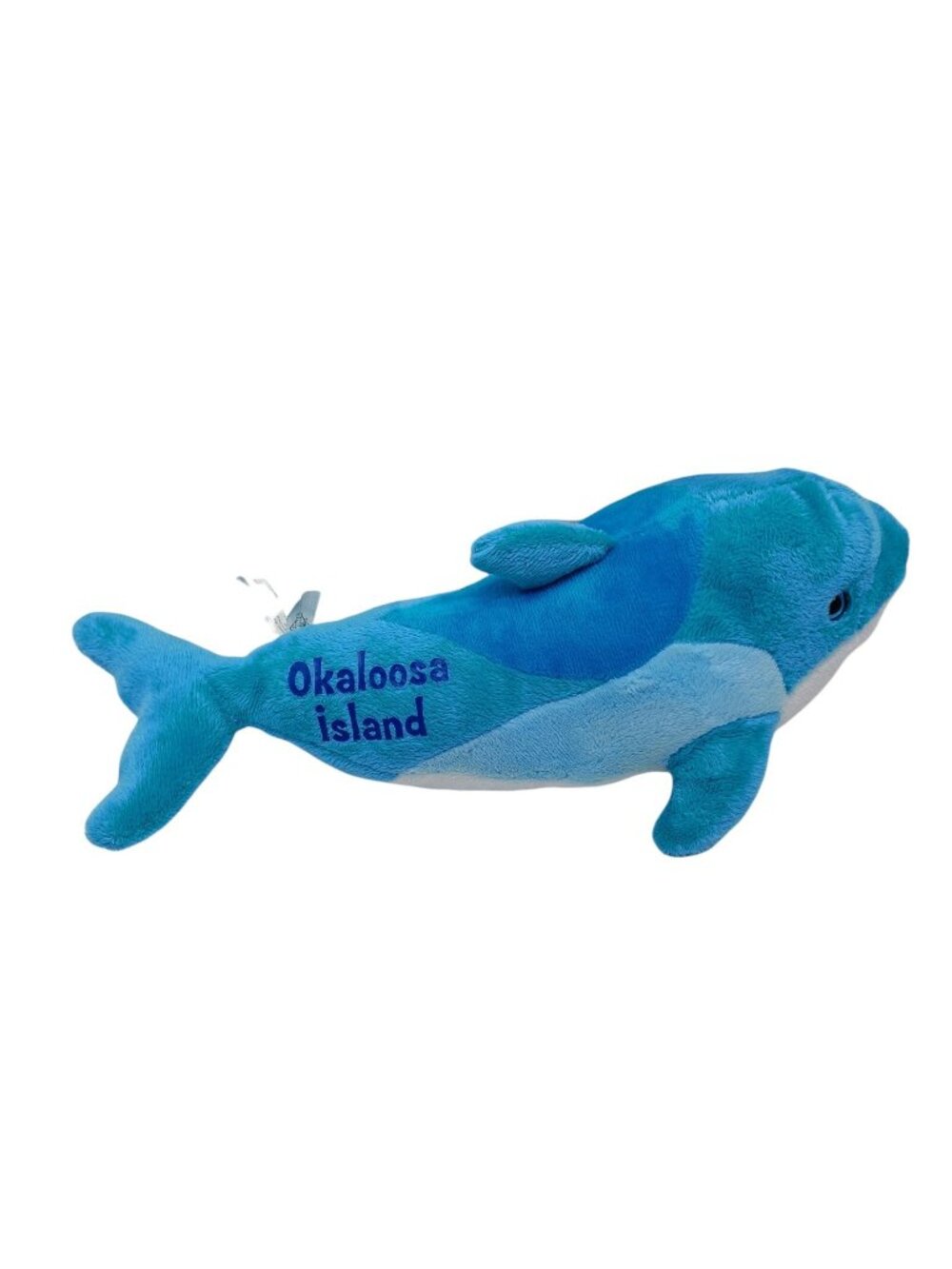 Okaloosa Island Florida Plush Dolphin Blue White 13" Petting Zoo Stuffed Animal